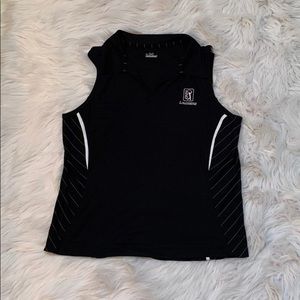 Womens Collard sleeveless Under Armour golf shirt
